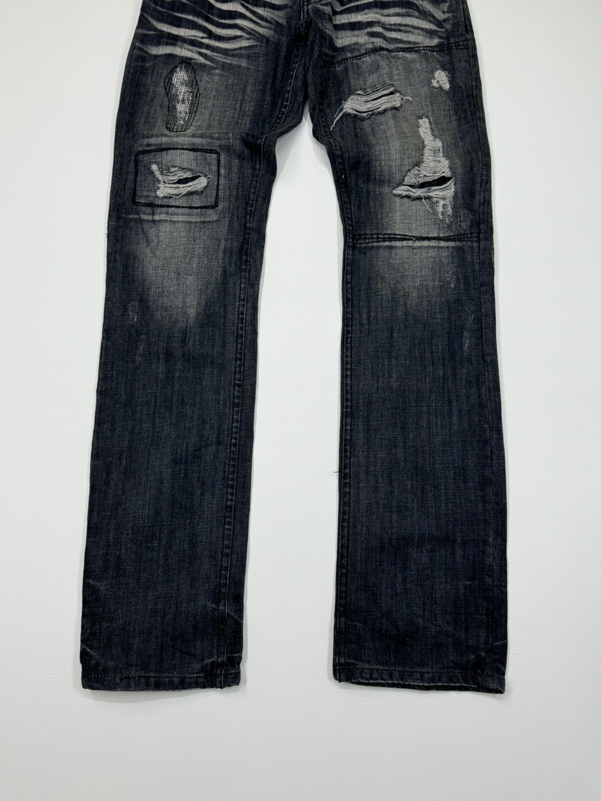 If Six Was Nine SEMANTIC DESIGN DISTRESSED ACID WASH UNDERCOVER PUNK DENIM Size US 30 / EU 46 - 6 Thumbnail
