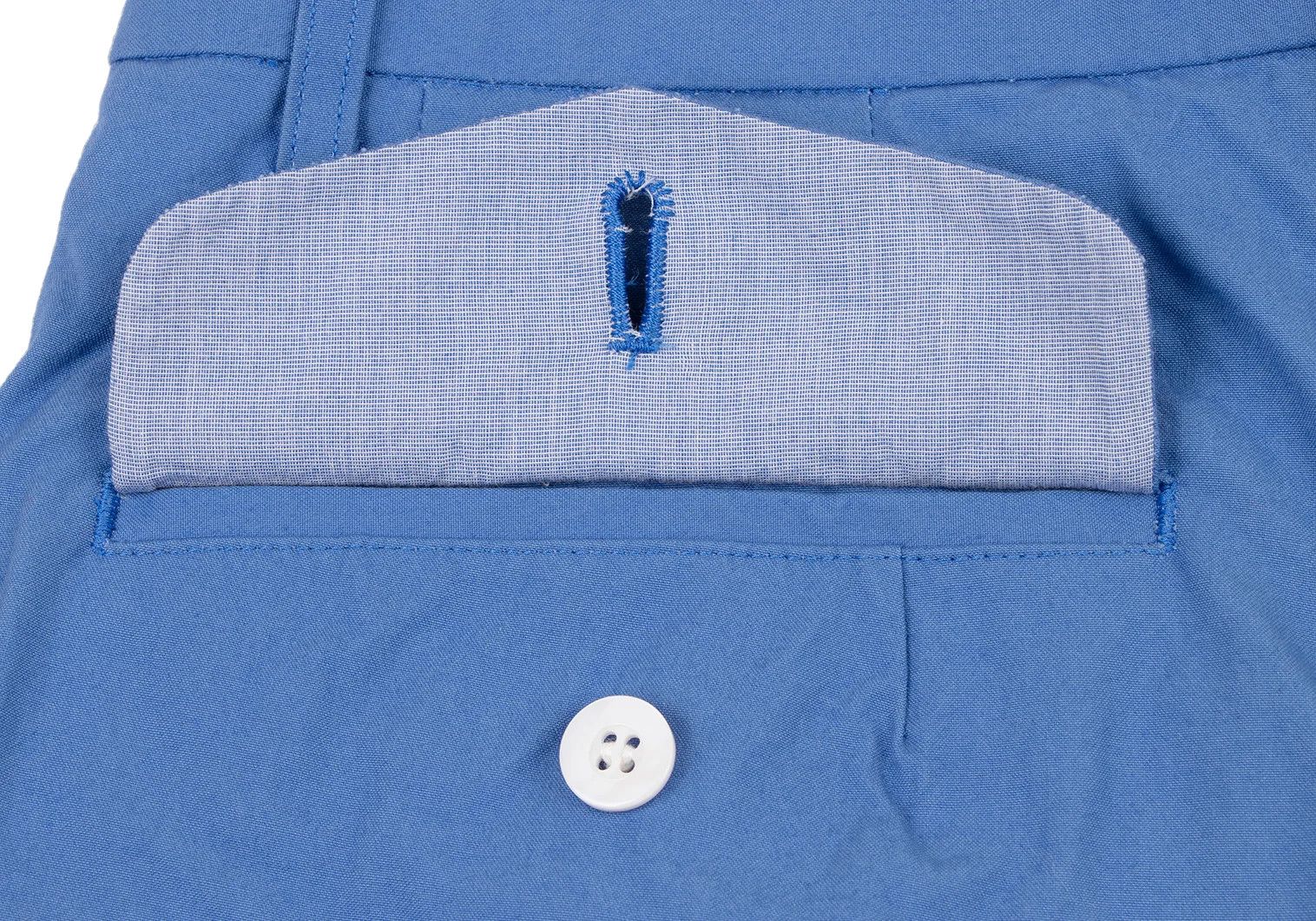 Junya Watanabe Pink Cotton Double Hem Shorts in Blue, Size M Size US 38 / EU 54 - 11 Thumbnail