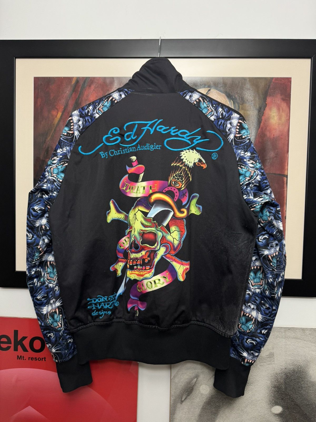 Ed Hardy Ed Hardy Vintage Y2k Track Top Jacket Streetwear Tattoo Size US S / EU 44-46 / 1 - 2 Thumbnail