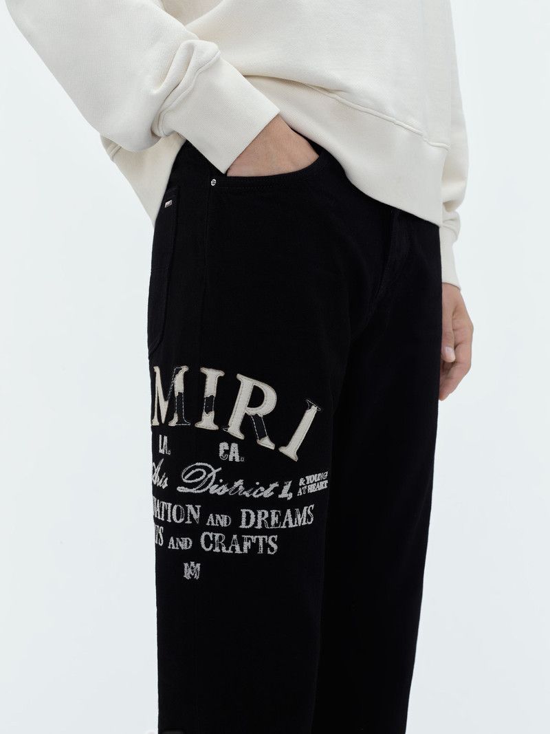 Amiri o1mle0426 Distressed Arts District Jeans in Black Size US 28 / EU 44 - 7 Thumbnail