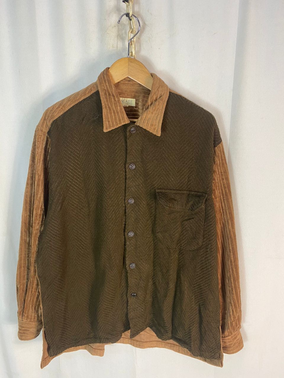 Japanese Brand Agate cosmopolitan button up cudroy/wool shirt Size US L / EU 52-54 / 3 - 1 Thumbnail