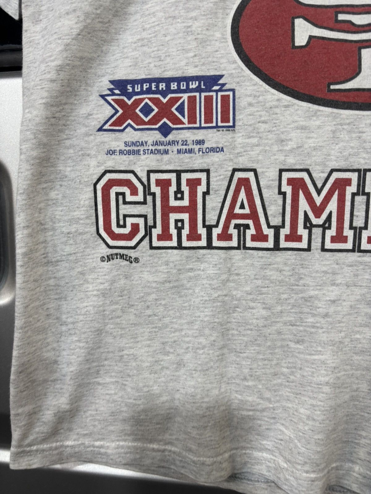 Nutmeg Vintage 1995 5time super bowl tshirt Size US L / EU 52-54 / 3 - 4 Thumbnail
