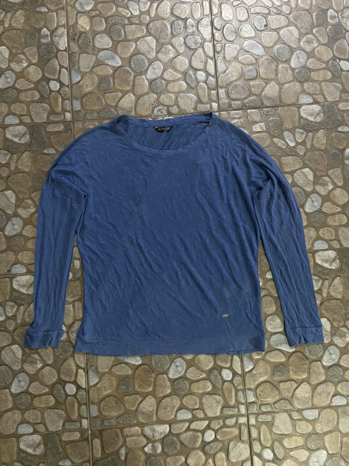 Massimo Dutti × Vintage VTG massing dutty knite long sleeve t-shirt Size US XL / EU 56 / 4 - 1 Thumbnail