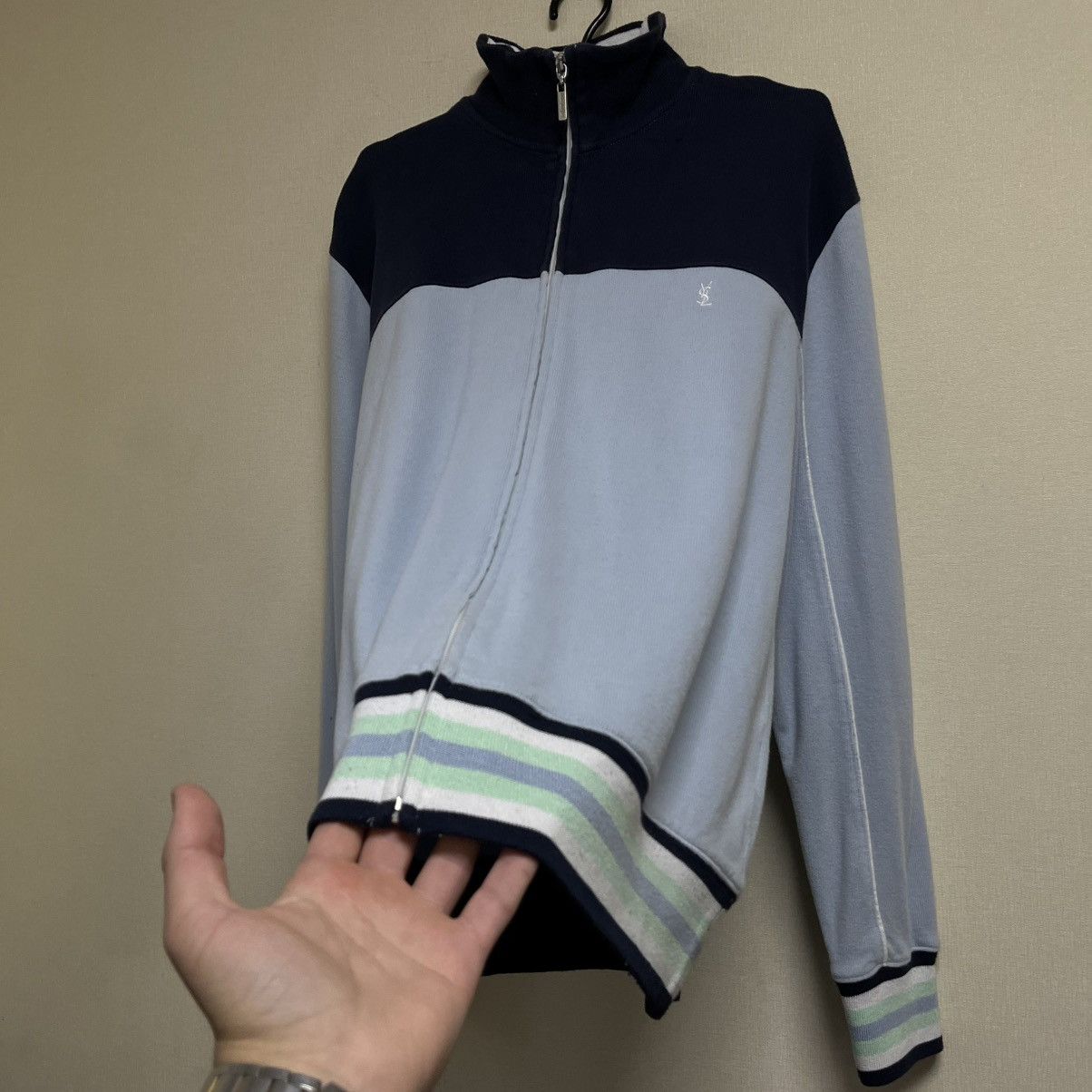 Yves Saint Laurent Vintage Yves Saint Laurent Sweatshirt Zip Up Jumper YSL Size US L / EU 52-54 / 3 - 7 Thumbnail