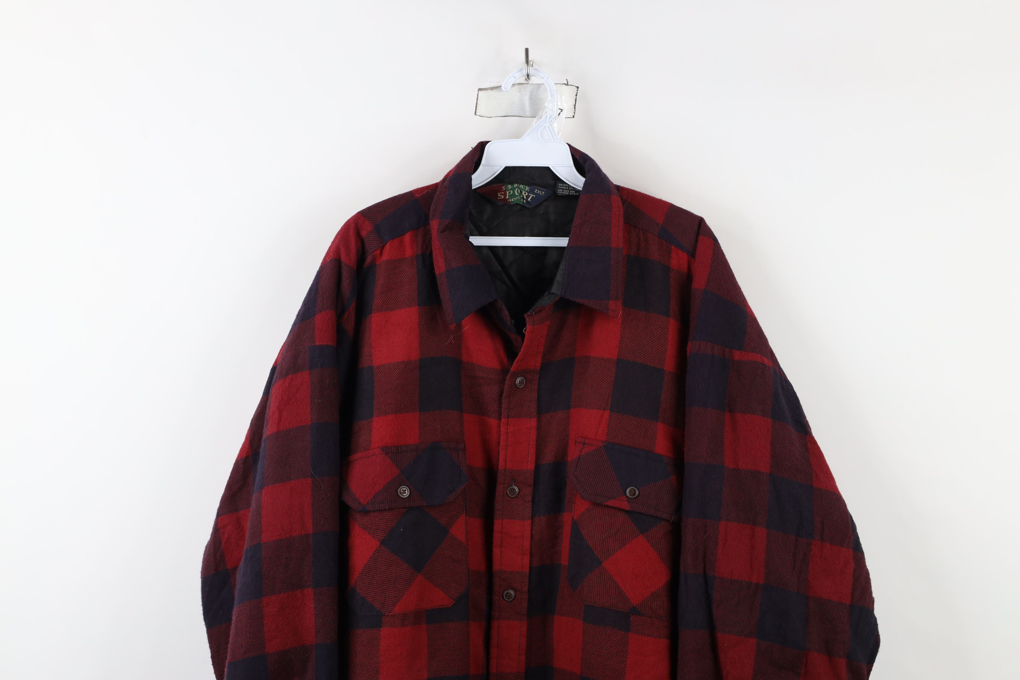Vintage Vintage 90s Streetwear Flannel Button Shirt Jacket Jac Shirt Size US XXL / EU 58 / 5 - 2 Thumbnail