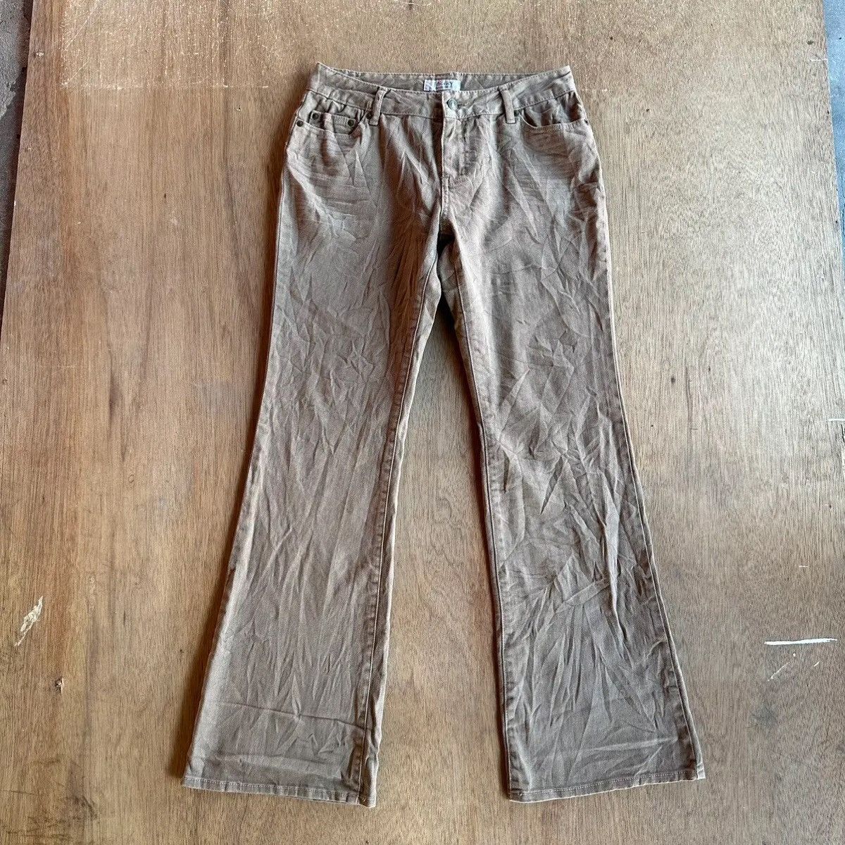 Japanese Brand × honeyee.com VINTAGE J-HONEY JEANS FLARE/BOOTCUT TROUSERS BLANK PANTS Size 29" - 1 Thumbnail