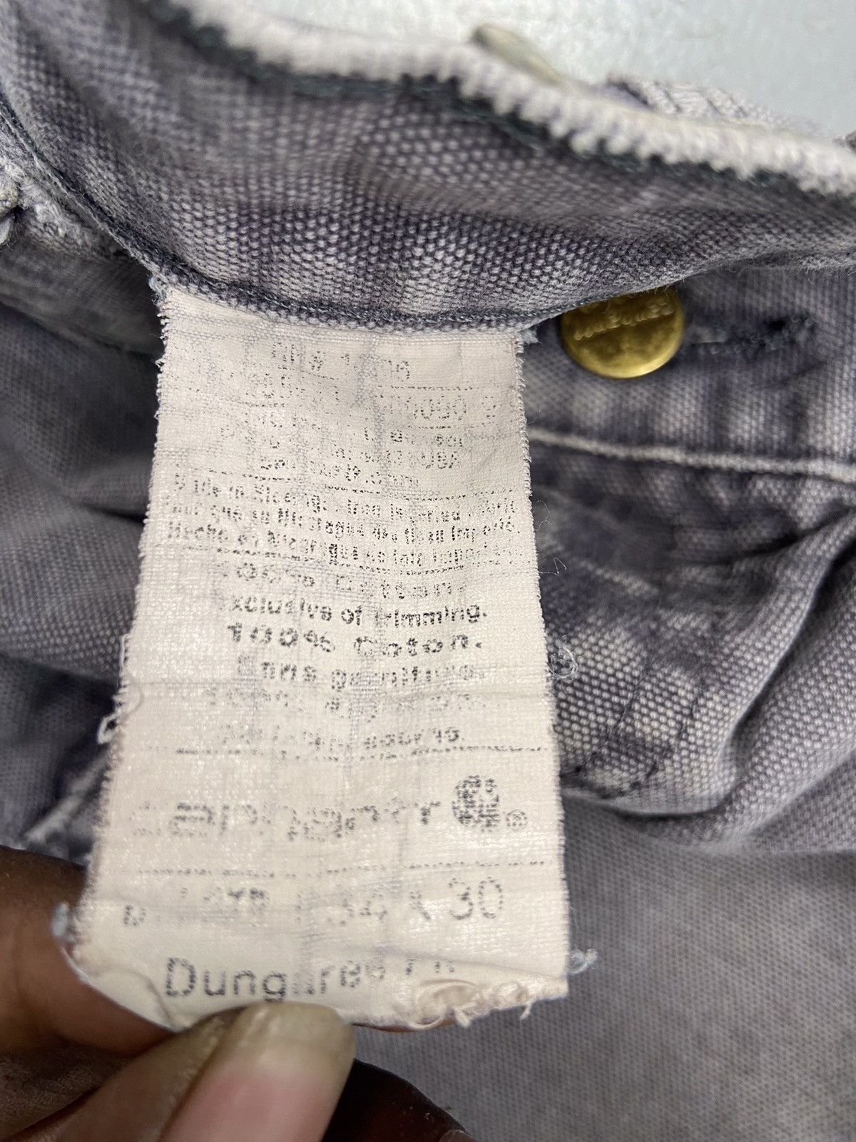 Carhartt × Vintage Vintage Carhartt faded carpenter denim Size US 34 / EU 50 - 8 Thumbnail