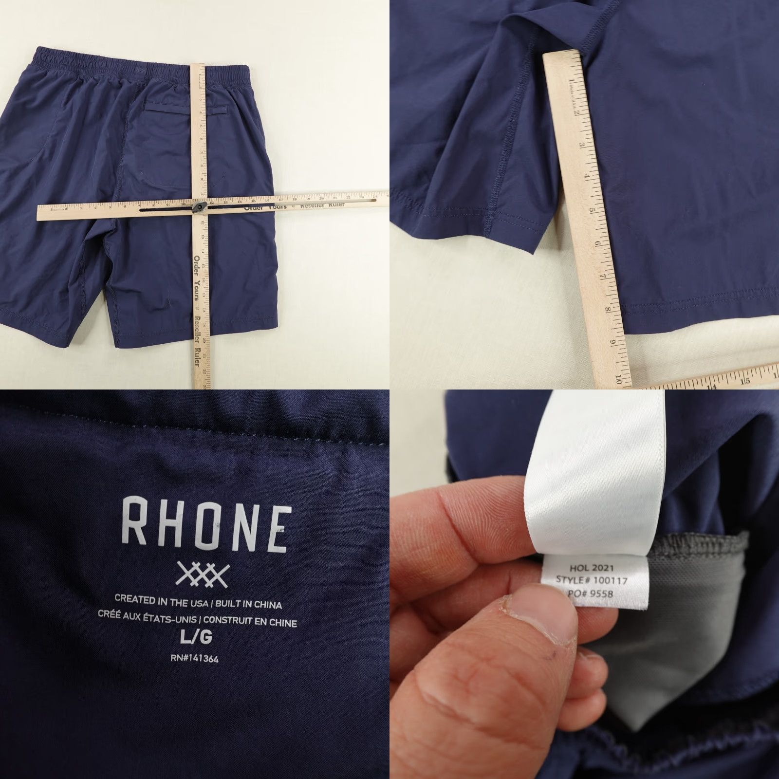 Rhone Rhone Shorts Mens Large Blue 7" Make Athletic Workout Gym Performance Running Size US 32 / EU 48 - 8 Thumbnail