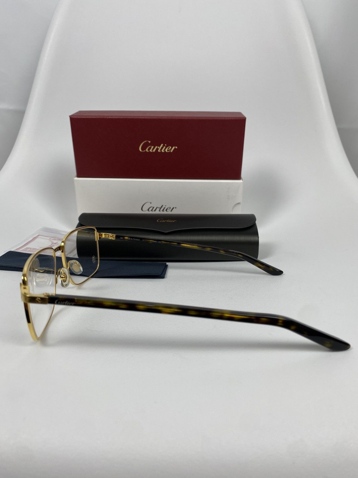 Cartier Cartier CT0040o Gold Frame Glasses New One Size Size ONE SIZE - 8 Thumbnail