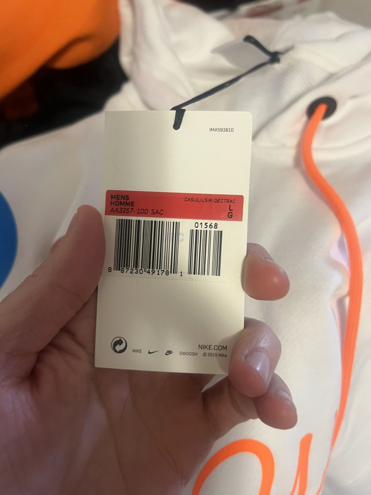 Nike × Off-White Nike Off-White Virgil white hoodie large Size US L / EU 52-54 / 3 - 6 Thumbnail