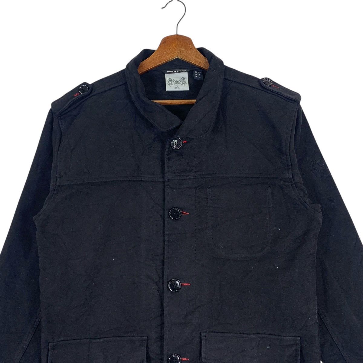 Vintage Vintage Cotton Oxford Button Jacket Size US M / EU 48-50 / 2 - 2 Thumbnail
