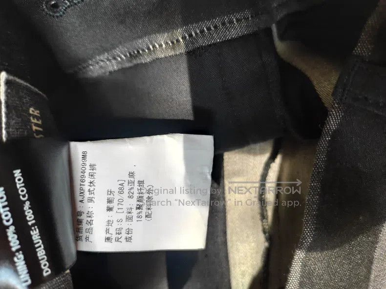 Ann Demeulemeester Ann Demeulemeester size S Linen Grey Black Striped Eight-Qu Size US 30 / EU 46 - 5 Thumbnail