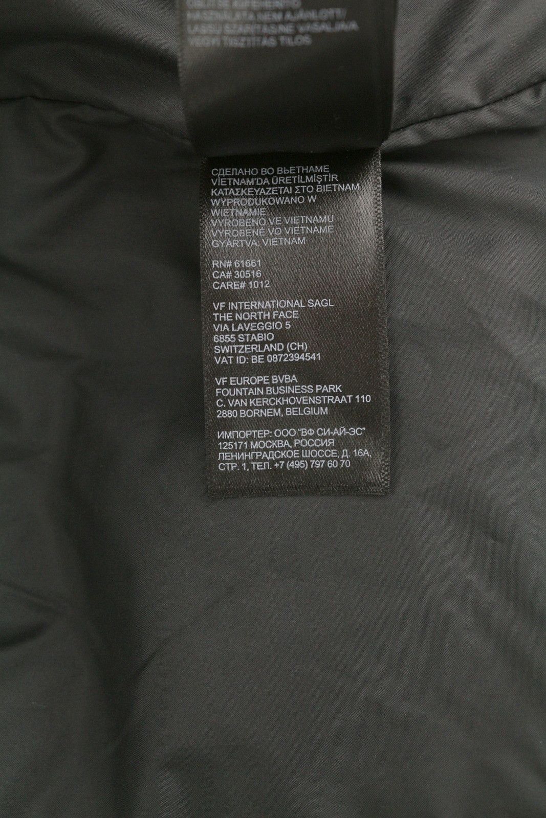 The North Face XS Black Full Zip High Neck Insulated Logo Puffer 83719 Size US XS / EU 42 / 0 - 11 Thumbnail