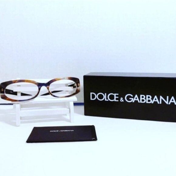 Dolce & Gabbana DOLCE & GABBANA Rectangle Watercolour Blue Brown Frames Size ONE SIZE - 5 Thumbnail