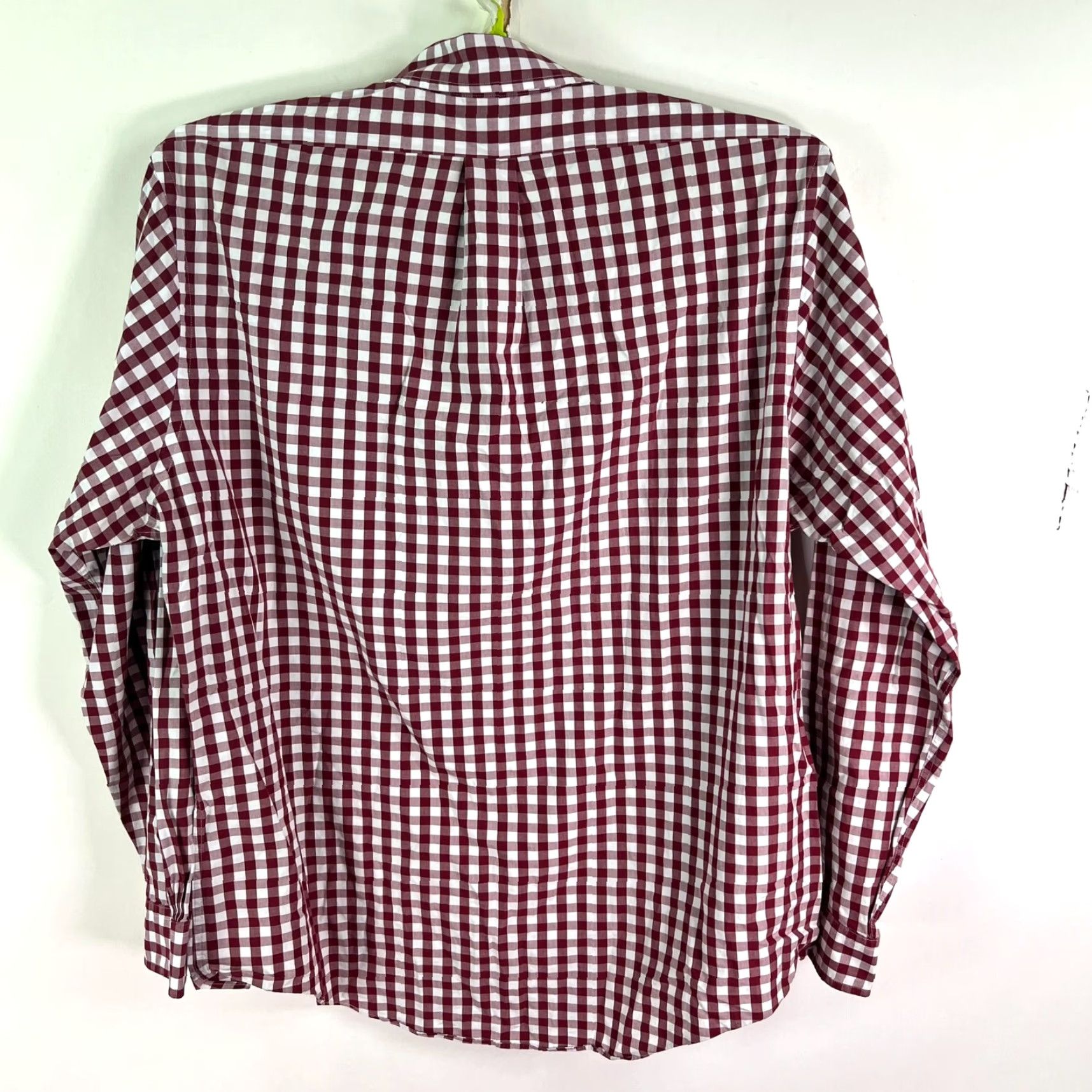 Brooks Brothers Brooks Brothers 346 Slim Fit Button-Down Shirt Mens XL Red Checkered Cotton Slim Shirt Men's Shirt Size US XL / EU 56 / 4 - 5 Thumbnail