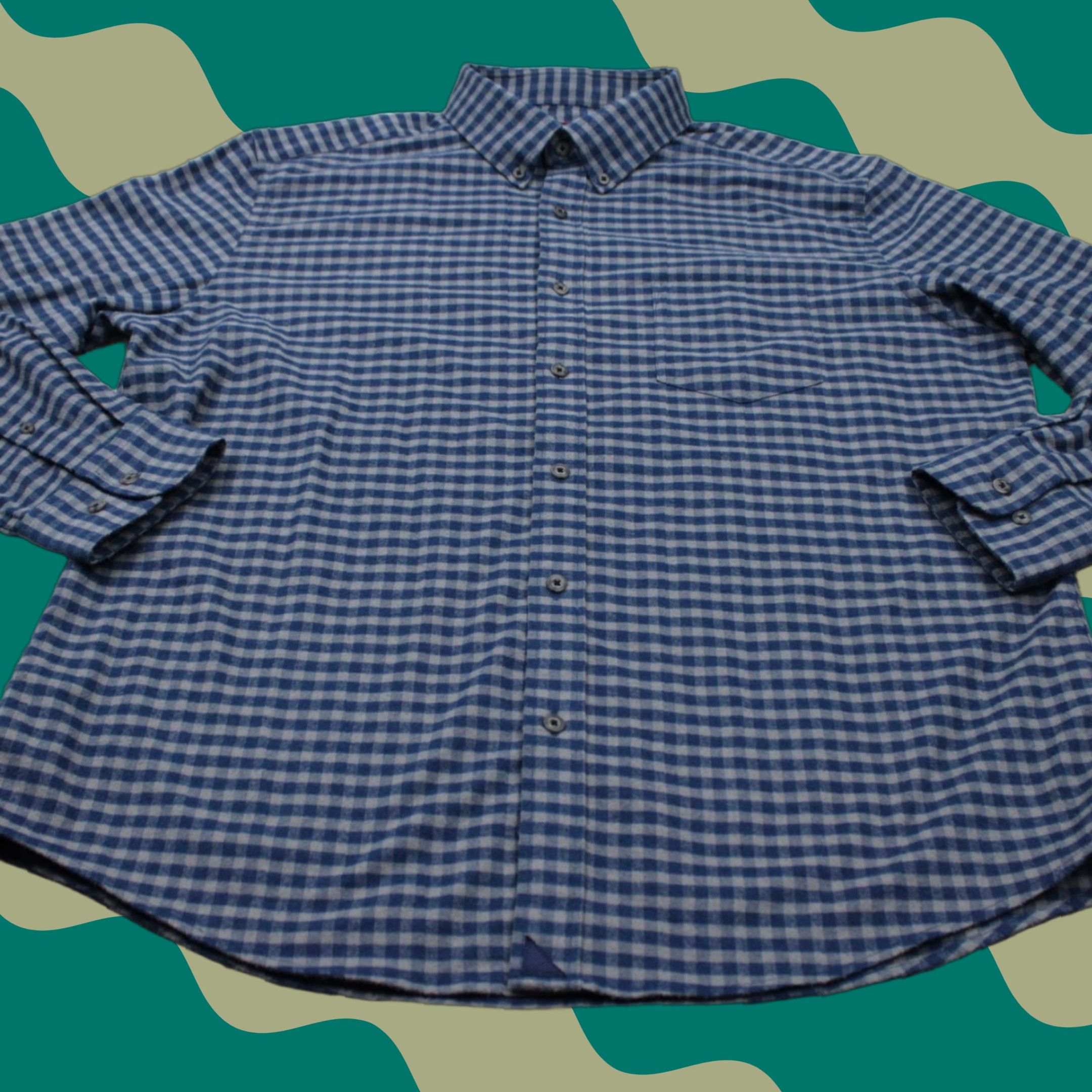 UNTUCKit UNTUCKit Bergstrom Shirt Mens XL Blue Regular Fit Cotton Long Sleeve Button Up Size US XL / EU 56 / 4 - 1 Thumbnail