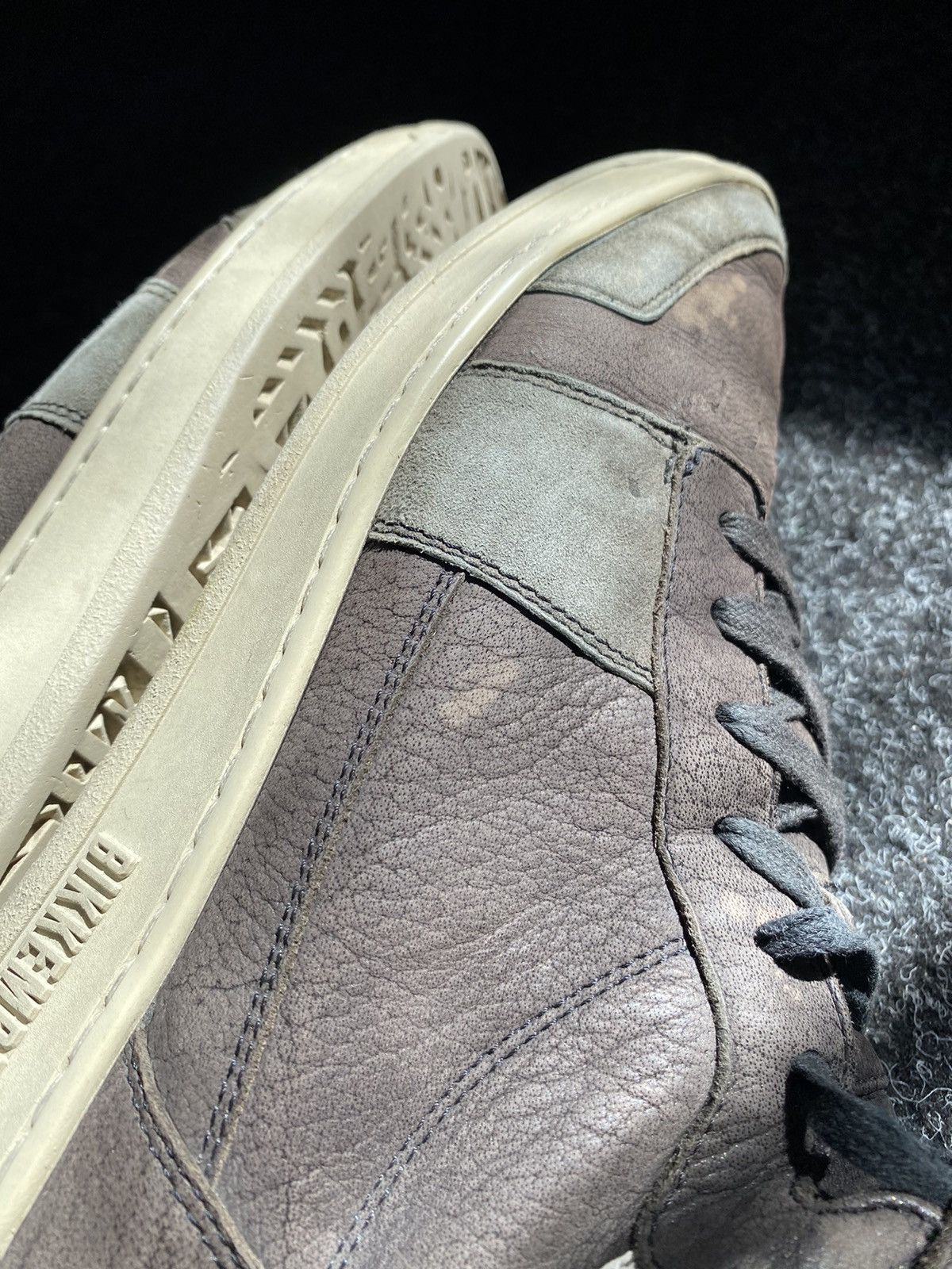 Designer × Dirk Bikkembergs Designer Dirk Bikkembergs Brown High Sneakers Opium 11.5 Size US 11.5 / EU 44-45 - 17 Thumbnail
