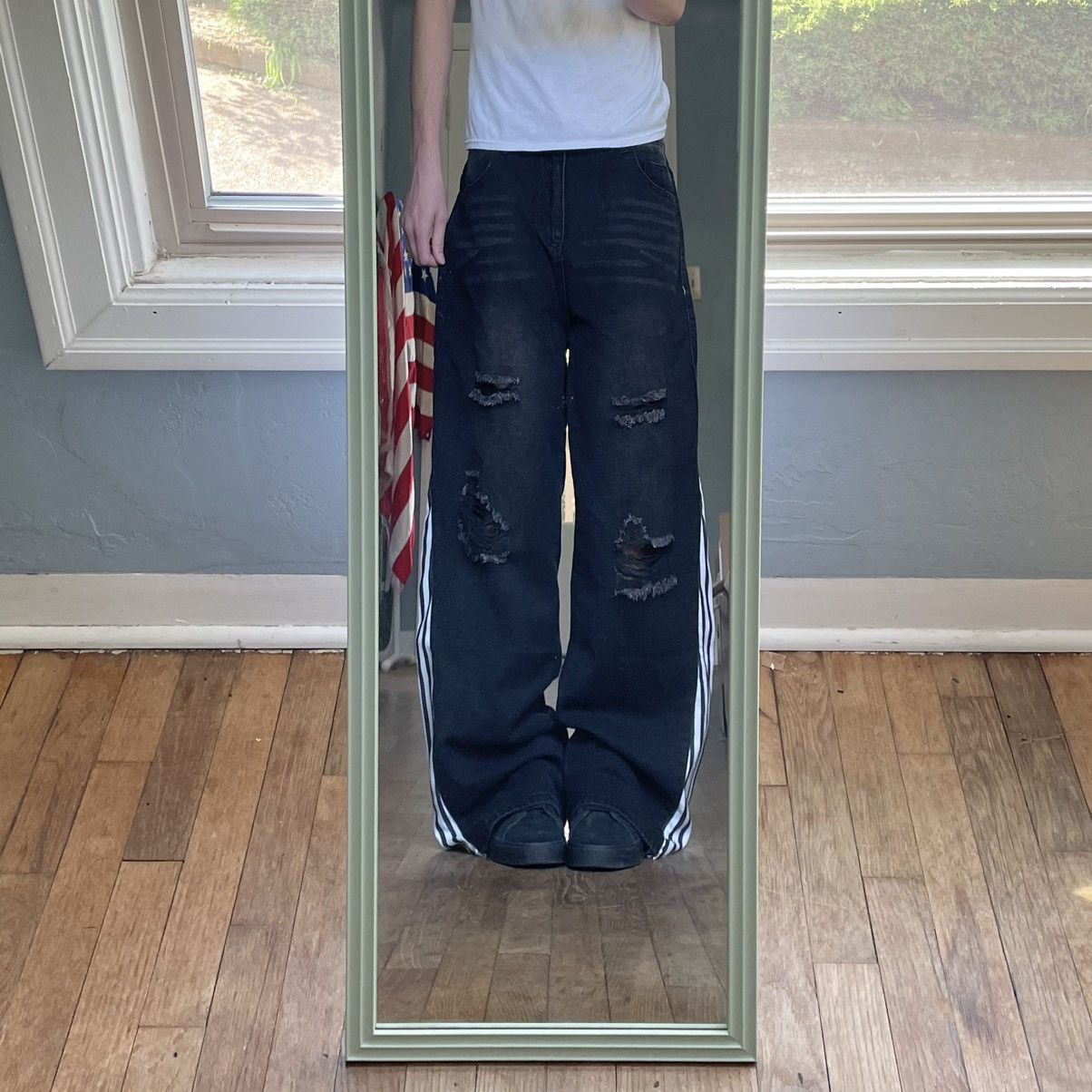 Japanese Brand Grey baggy sweatpants Size US 30 / EU 46 - 6 Thumbnail