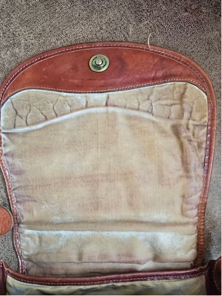 The Unbranded Brand Women's Oroton Brown Leather Crossbody Bag Size ONE SIZE - 7 Thumbnail
