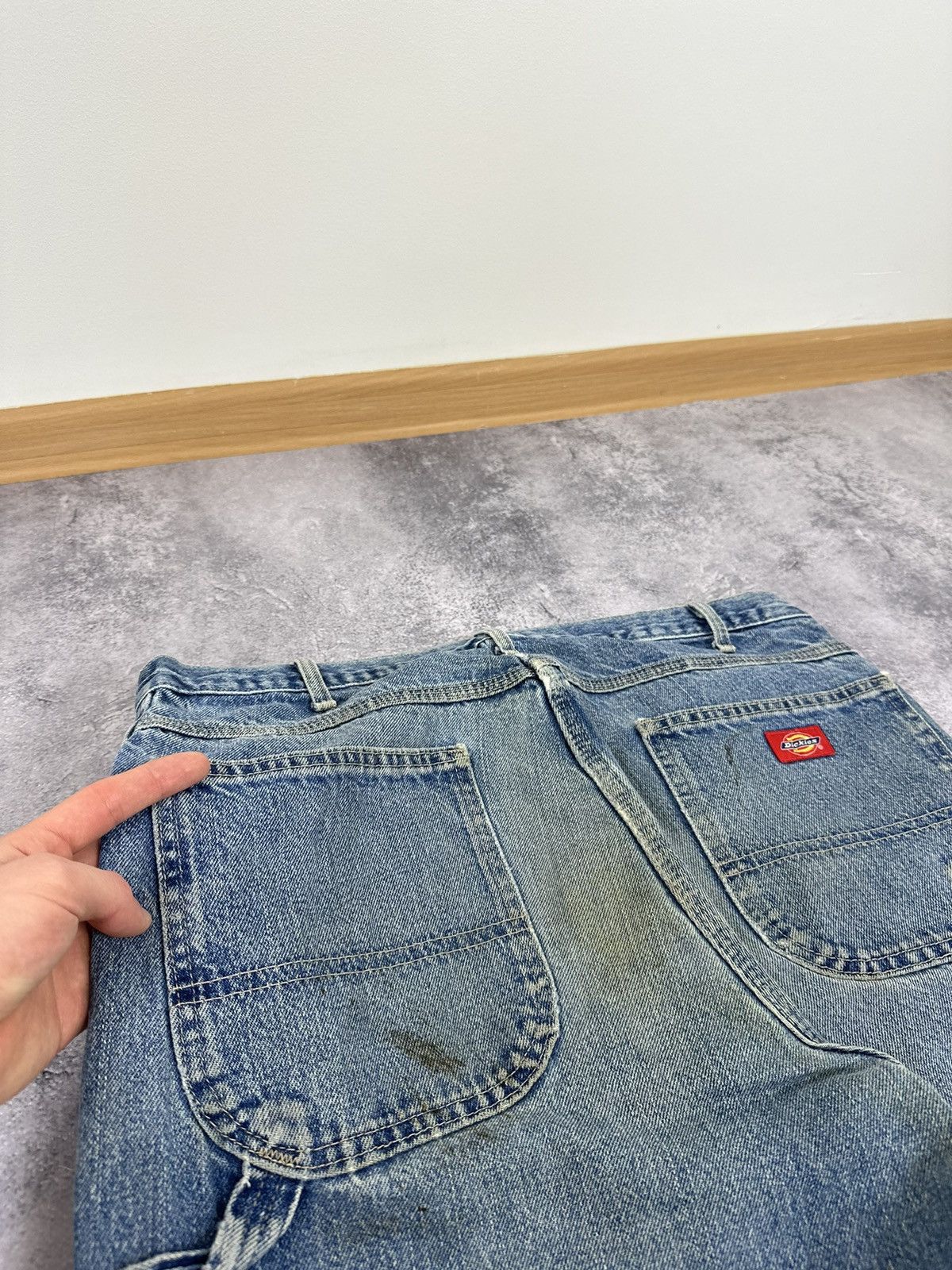 Dickies Vintage Dickies Stone Washed Carpenter USA Baggy Work Pants Size US 36 / EU 52 - 7 Thumbnail