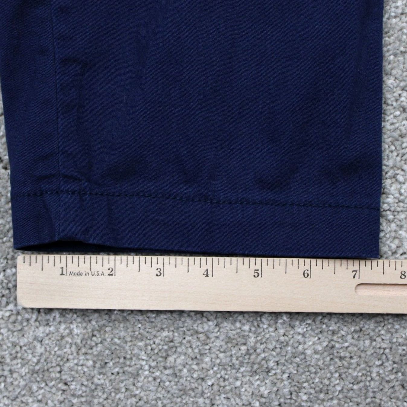 Vintage Con.Struct Chino Pants Mens 42x30 Blue Flat Front Cotton Stretch Straight Leg Size US 42 / EU 58 - 5 Thumbnail