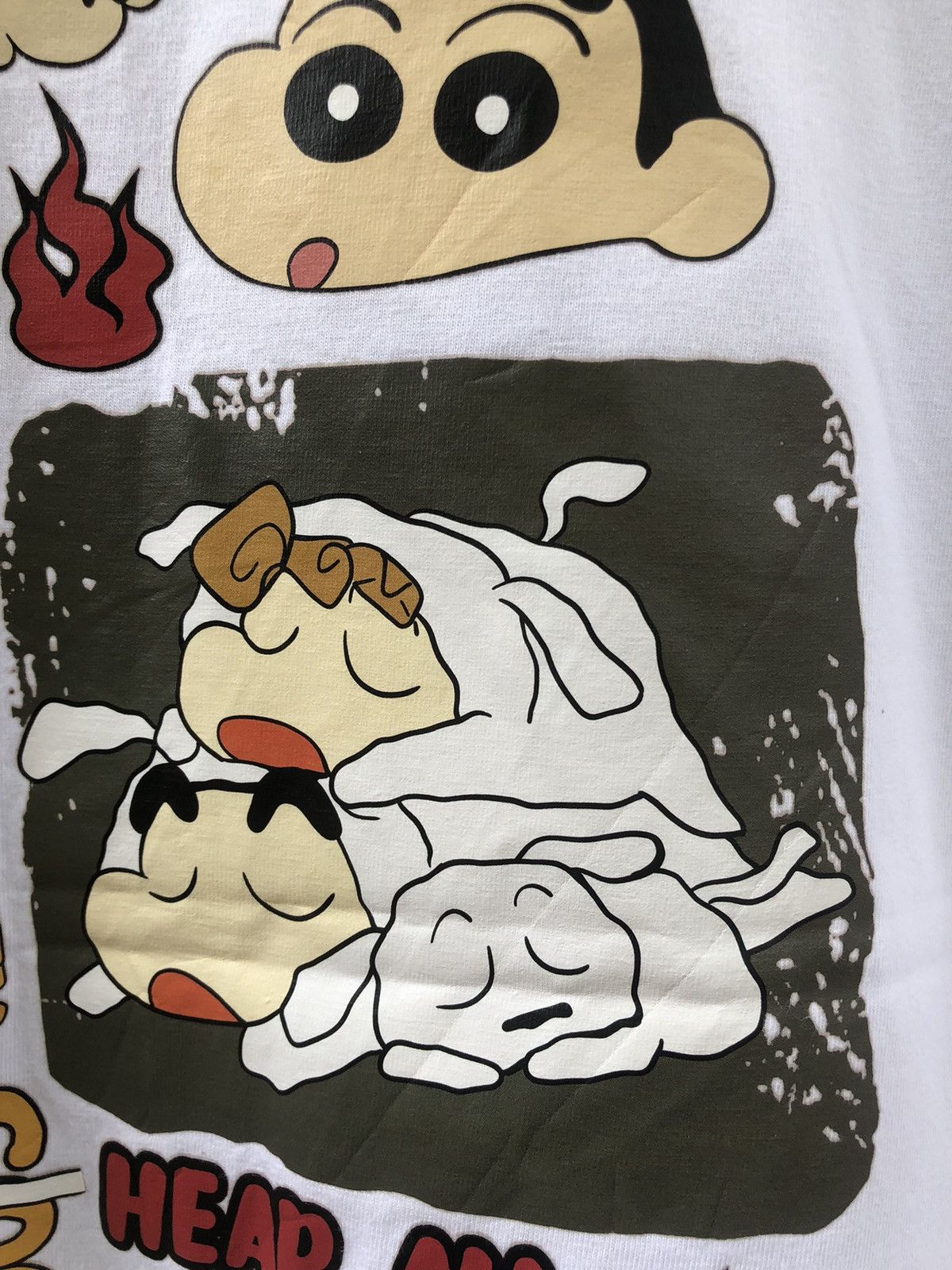 Anime × Japanese Brand × Vintage Vintage Japanese Anime Crayon Shinchan Backhit Tshirt Size US XL / EU 56 / 4 - 9 Thumbnail