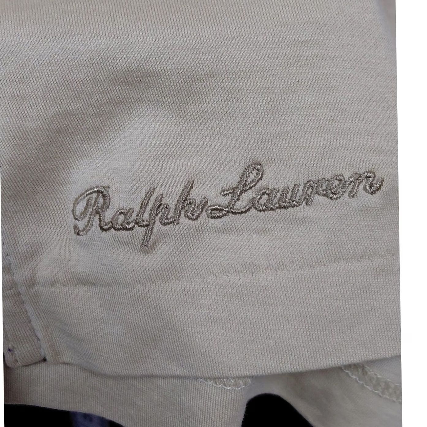 Ralph Lauren Ralph Lauren T-Shirt Women Beige Solid Short Sleeve Crew Neck Size M Size M / US 6-8 / IT 42-44 - 3 Thumbnail