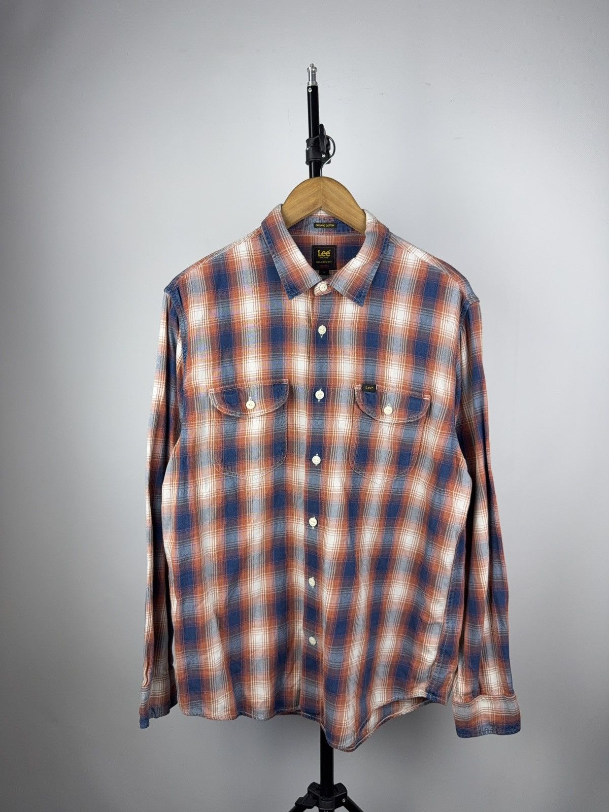 Lee Vintage 00s Retro Lee Cowboy Western Y2K Plaid pattern Size US M / EU 48-50 / 2 - 1 Thumbnail