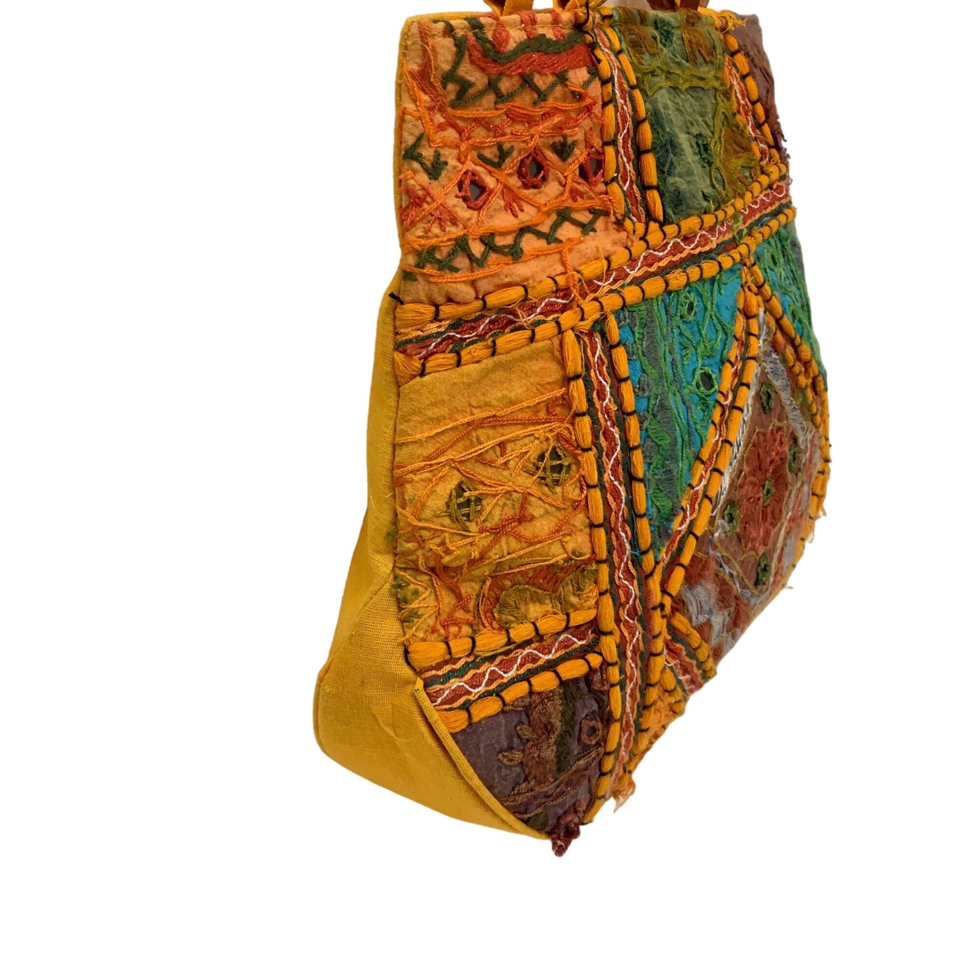 Other Nos Vtg HIPPIE HoBo Embroidered BANJARA Bohemian Purse Size ONE SIZE - 10 Thumbnail