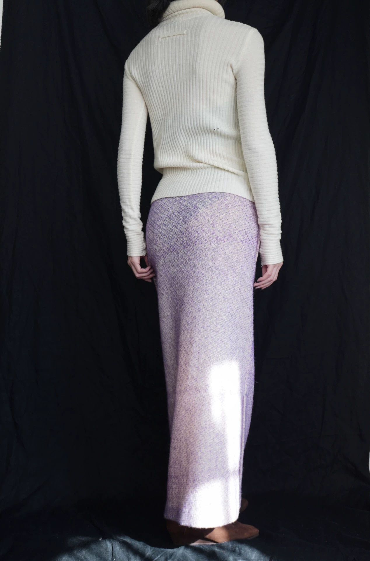 Jean Paul Gaultier JPG 1995 AW White Neck Circle Wool Knit Top XS Size XS / US 0-2 / IT 36-38 - 4 Thumbnail