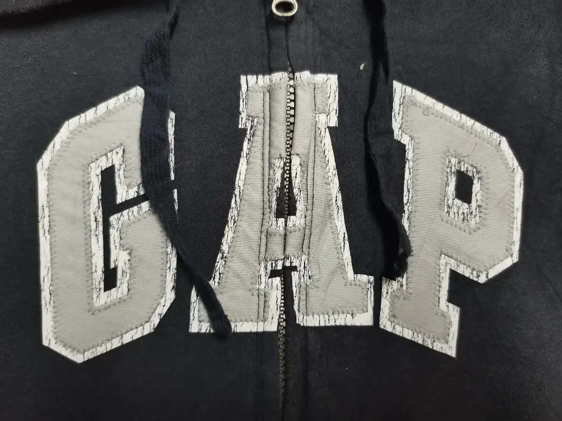 Gap Vintage GAP Big Logo Zipper Hoodie Size US M / EU 48-50 / 2 - 2 Thumbnail