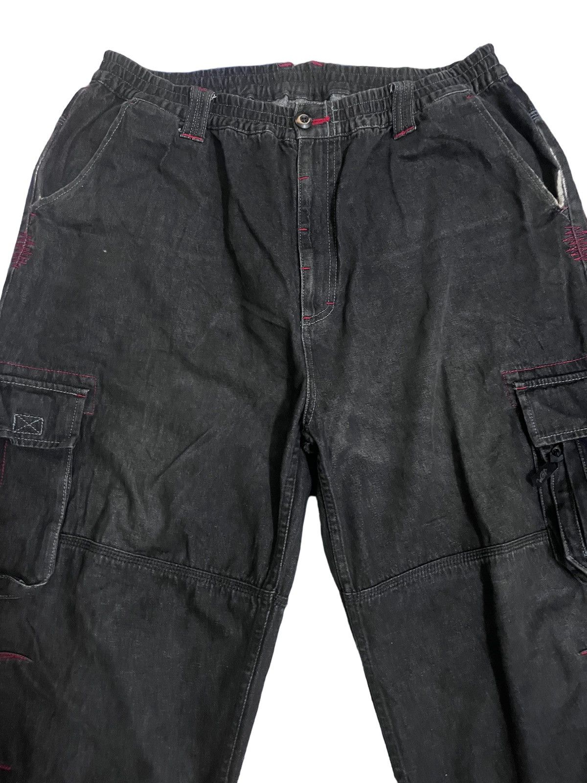 Beauty Beast × Japanese Brand × Vintage VTG Japanese Brand Workwear Baggy Cargo Skater Casual Pants Size US 35 - 2 Thumbnail