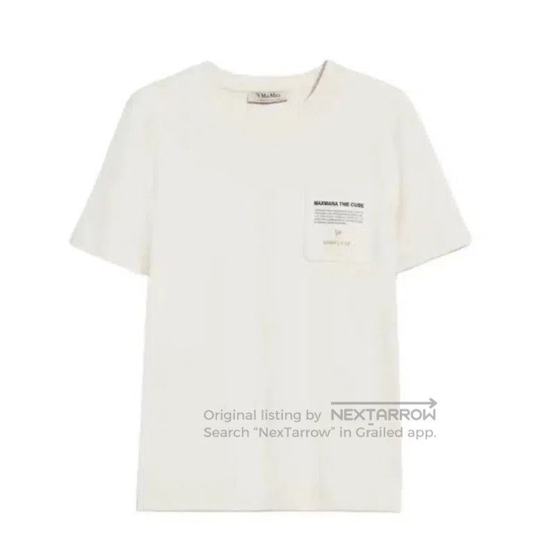 Max Mara MaxMara Summer Cream Cotton Short Sleeve Tee . Size M / US 6-8 / IT 42-44 - 1 Thumbnail