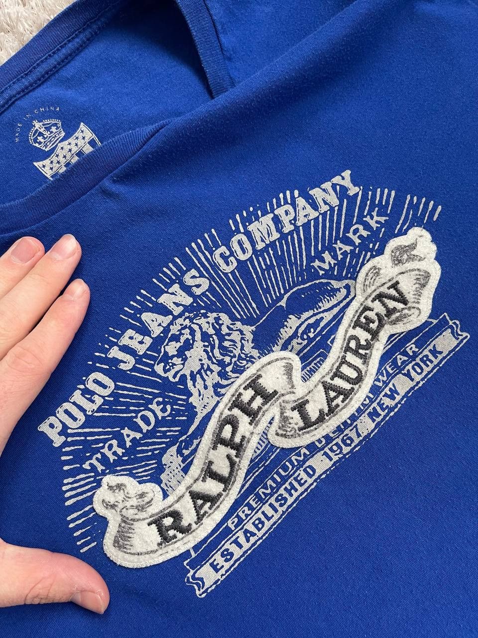 Polo Ralph Lauren × Streetwear × Vintage polo ralph lauren big logo tee Size US L / EU 52-54 / 3 - 5 Thumbnail