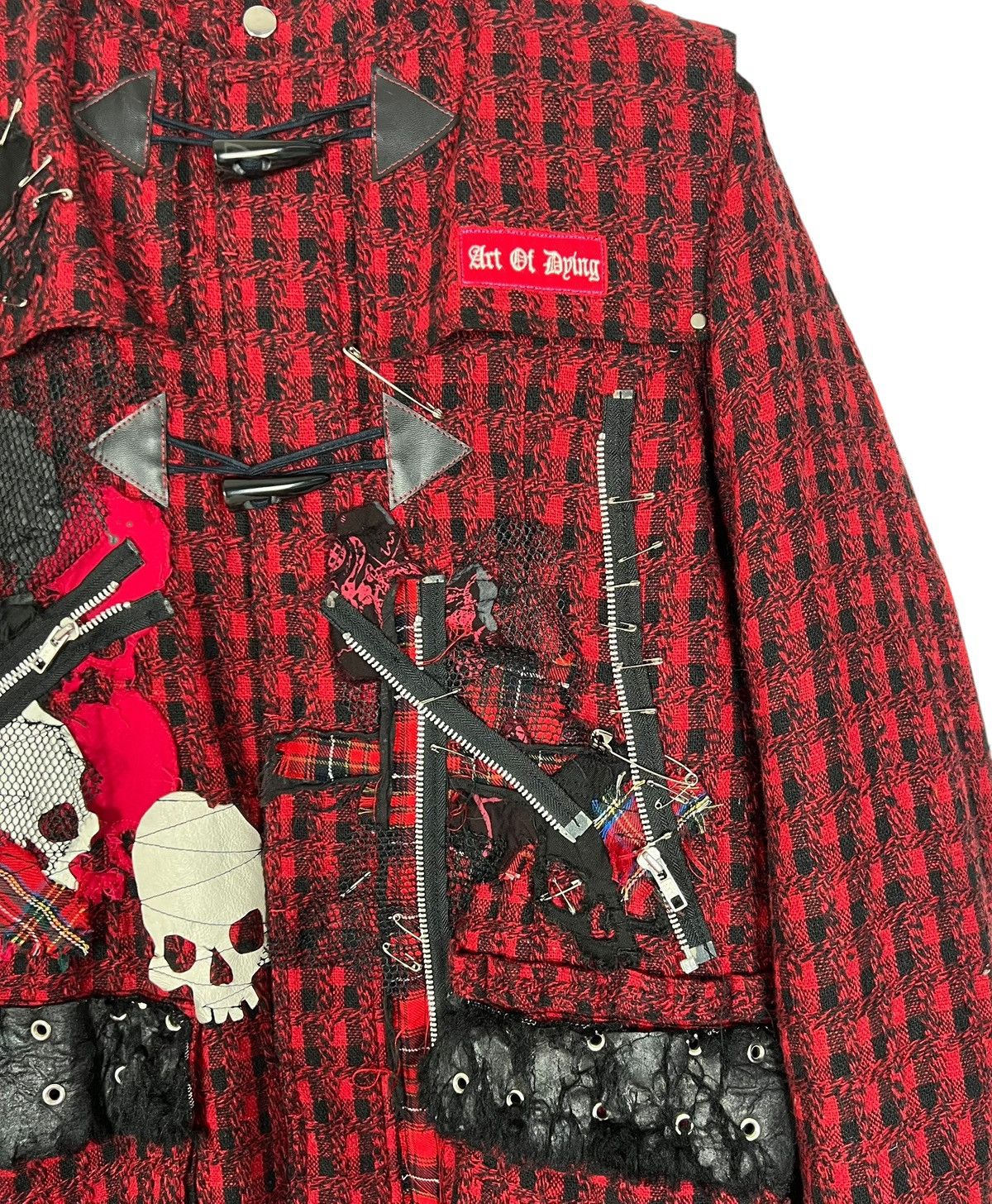 Japanese Brand VINTAGE H.NAOTO PUNK ANARCHY WOOL COFFIN JACKET Size US L / EU 52-54 / 3 - 8 Thumbnail