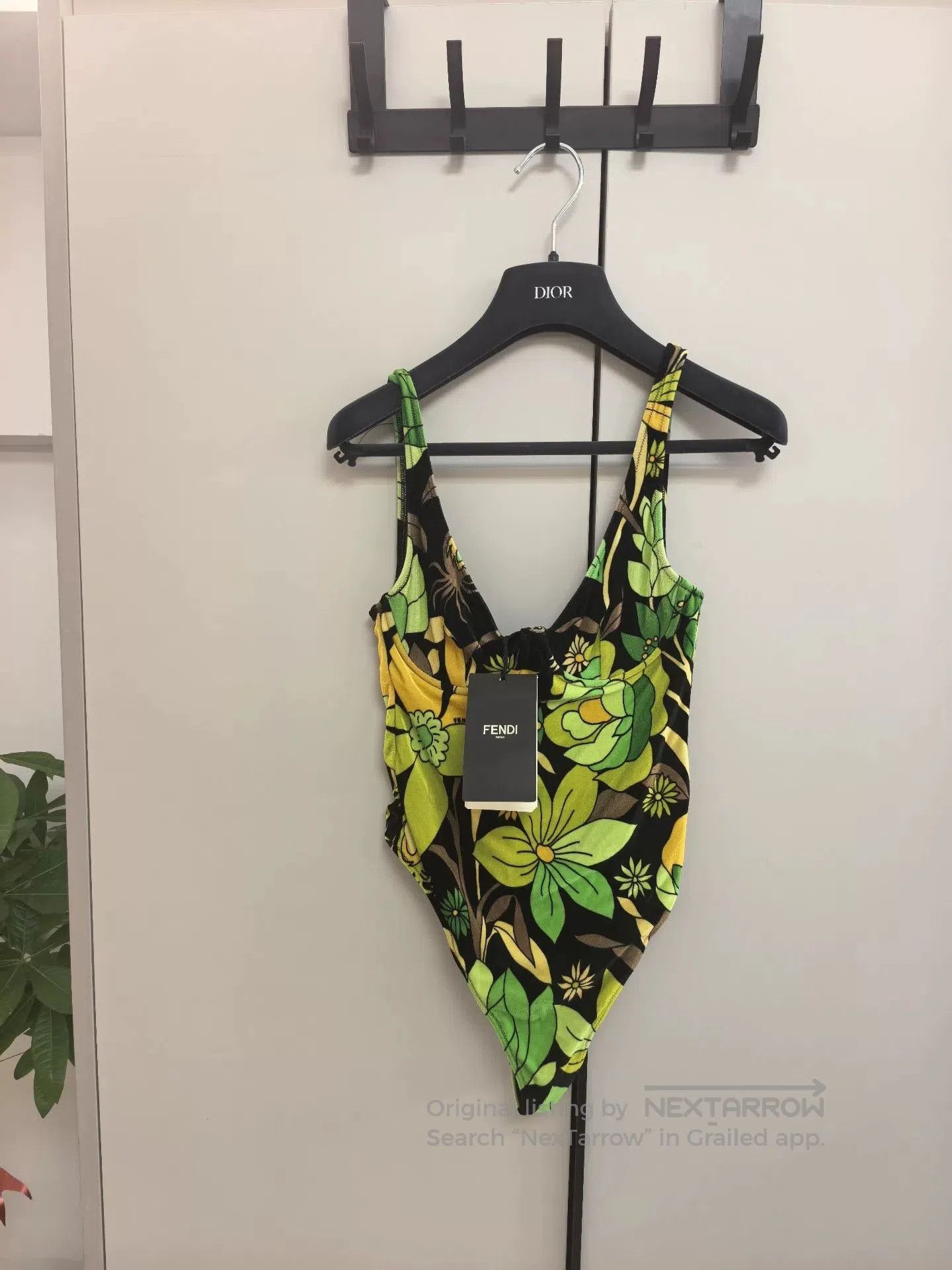 Fendi FENDI Floral Velvet Women's Swimsuit. Size S / US 4 / IT 40 - 1 Thumbnail