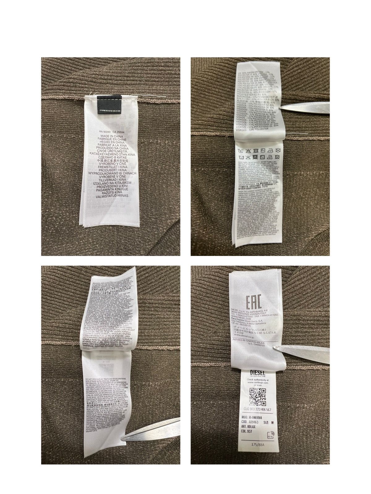 Diesel Diesel - M-Onerva Bodycon Mini Dress Size M / US 6-8 / IT 42-44 - 11 Thumbnail