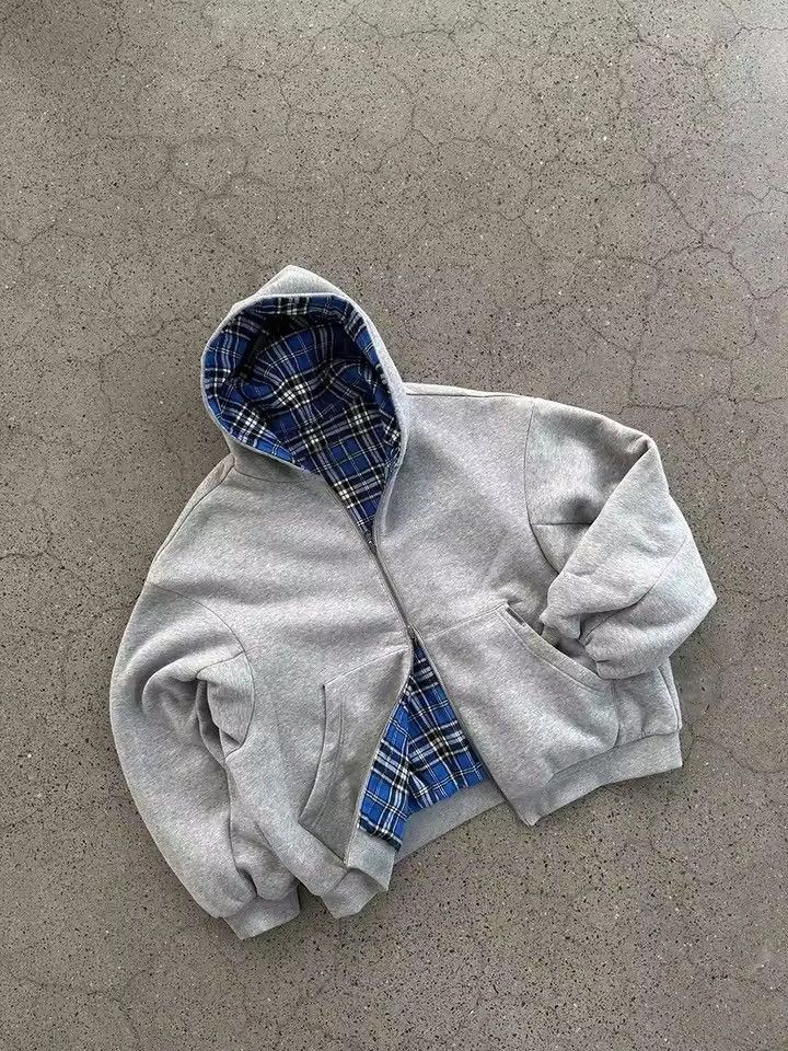 Other Reversible Plaid Luxury Hoodie Sweatshirt Size US L / EU 52-54 / 3 - 9 Thumbnail
