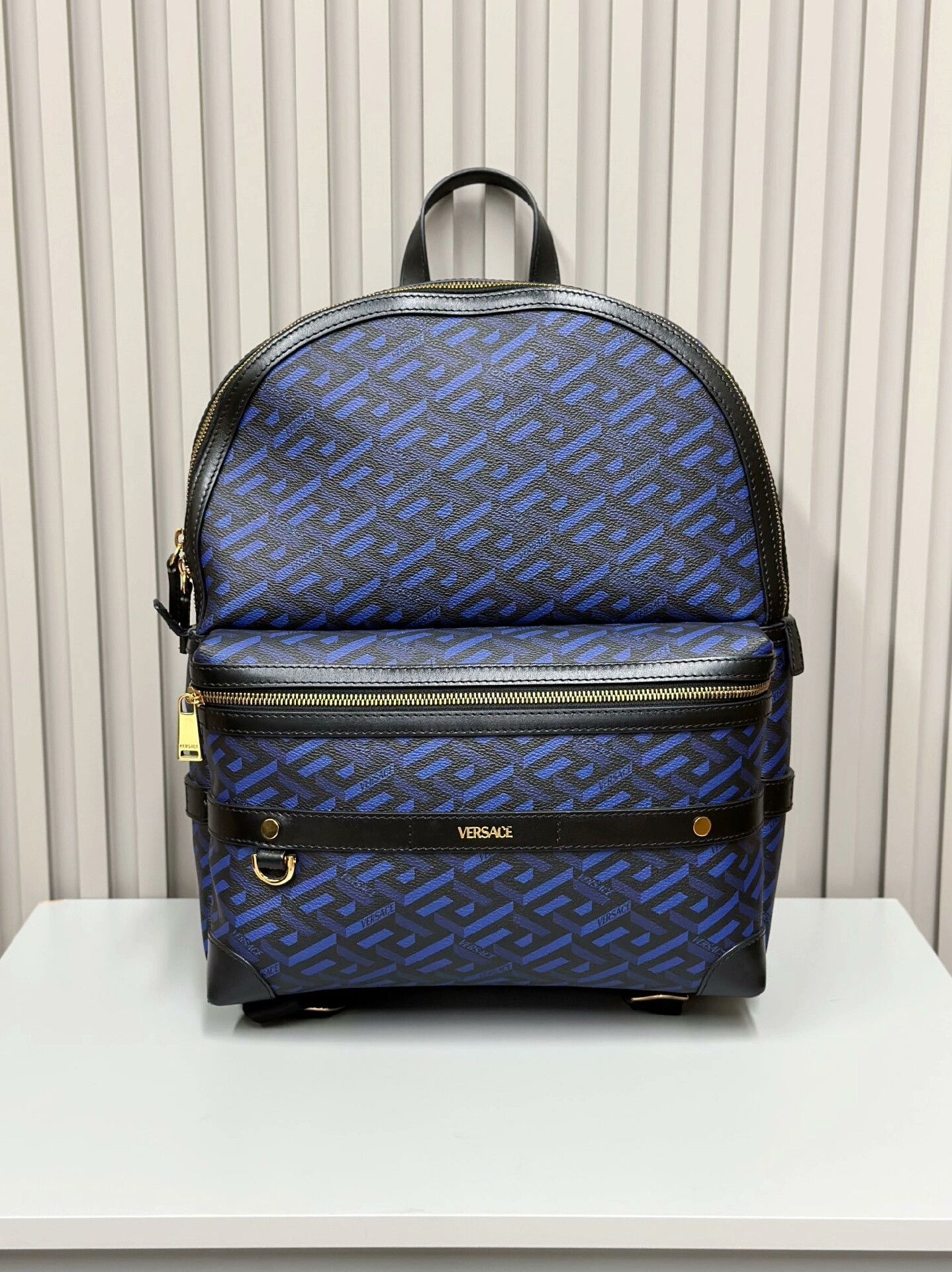 Versace VERSACE LA GRECA Blue Backpack Size ONE SIZE - 1 Thumbnail