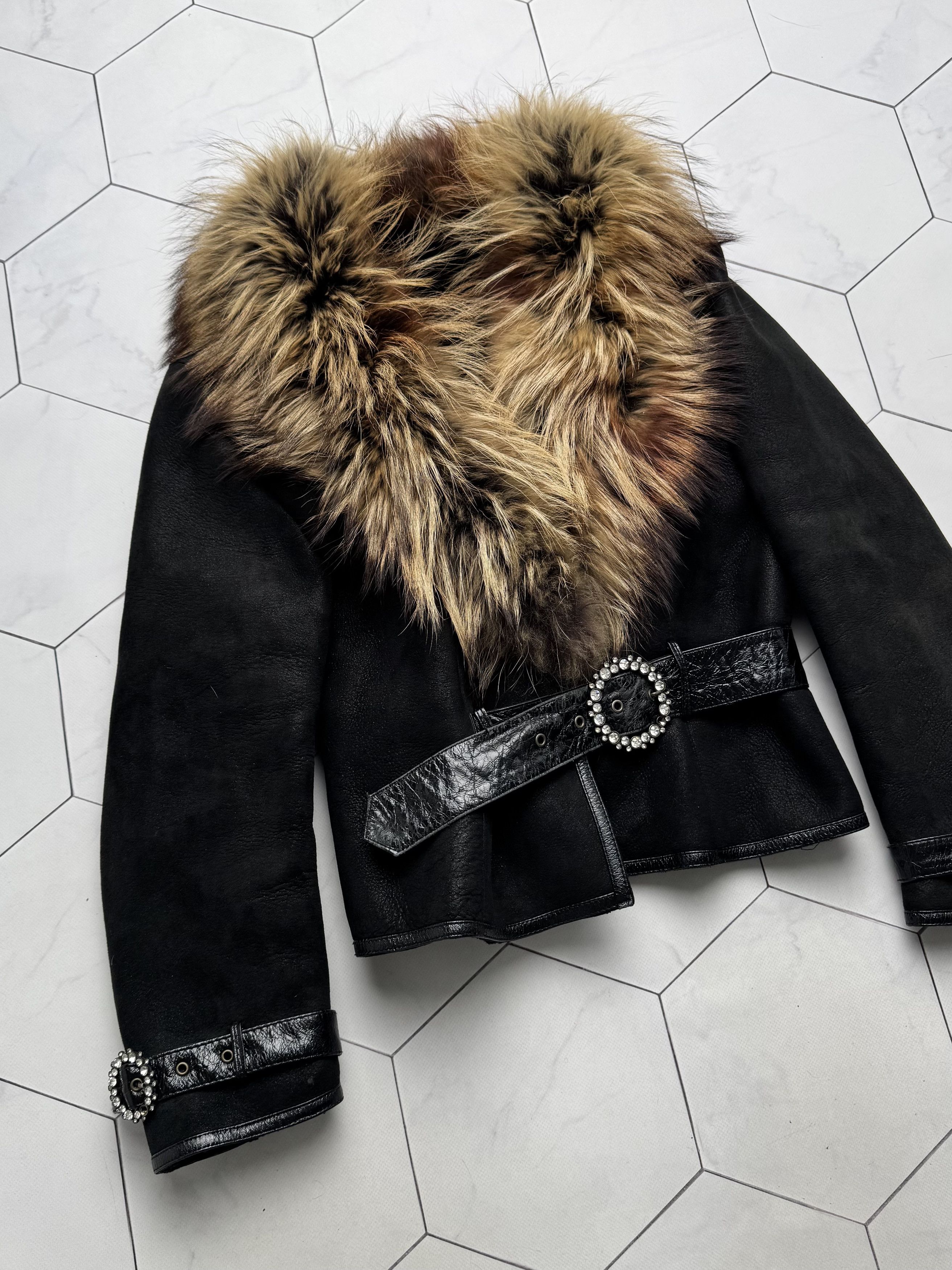 Vintage Vintage Cropped Real Sheepskin Jacket (B550)E2D15 Size L / US 10 / IT 46 - 6 Thumbnail