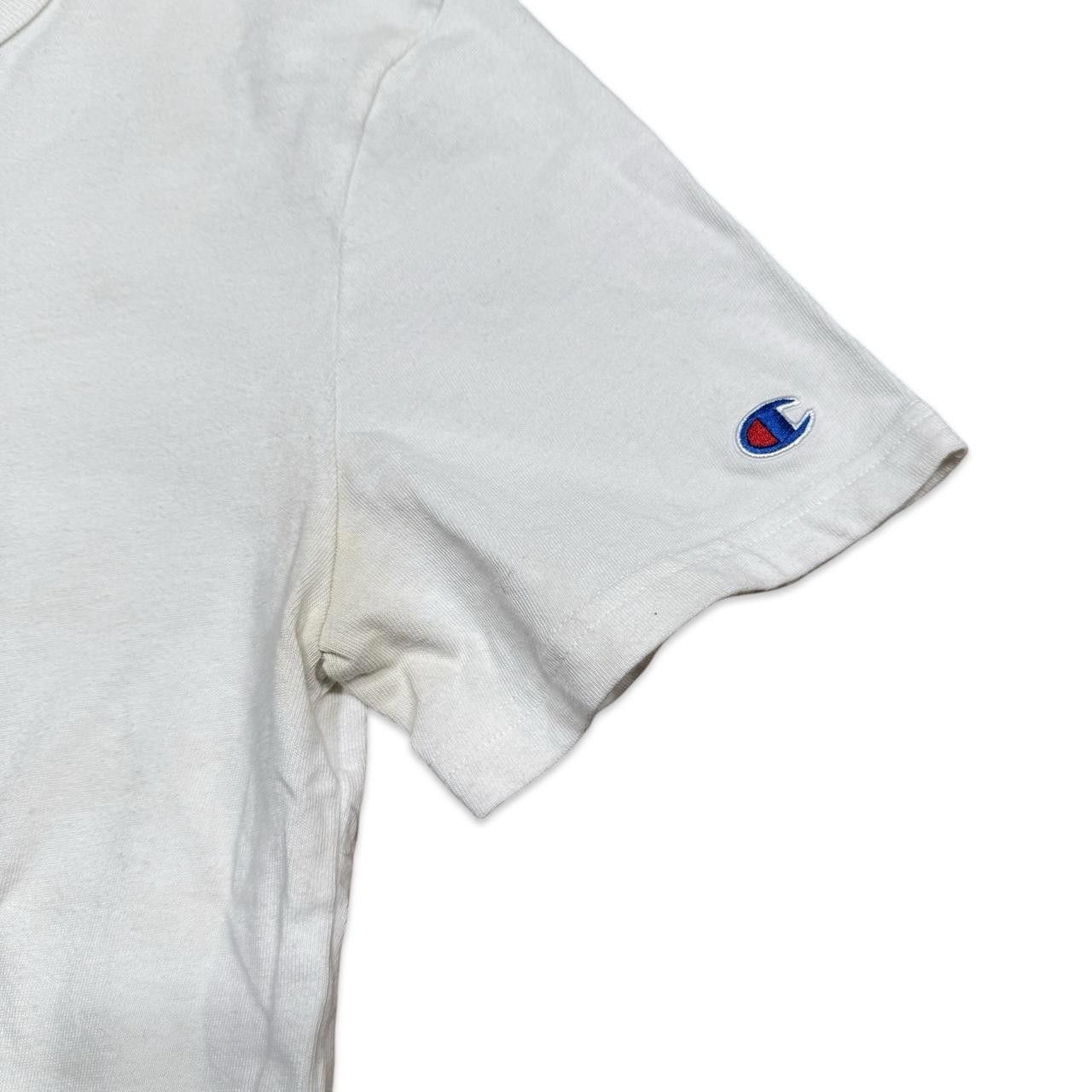 Champion Champion Y2K white cotton tee with multi-coloured logo Size US M / EU 48-50 / 2 - 3 Thumbnail