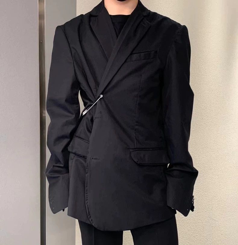 Balenciaga Balenciaga Pin Hand-Stitched Blazer Jacket Size US XS / EU 42 / 0 - 2 Thumbnail