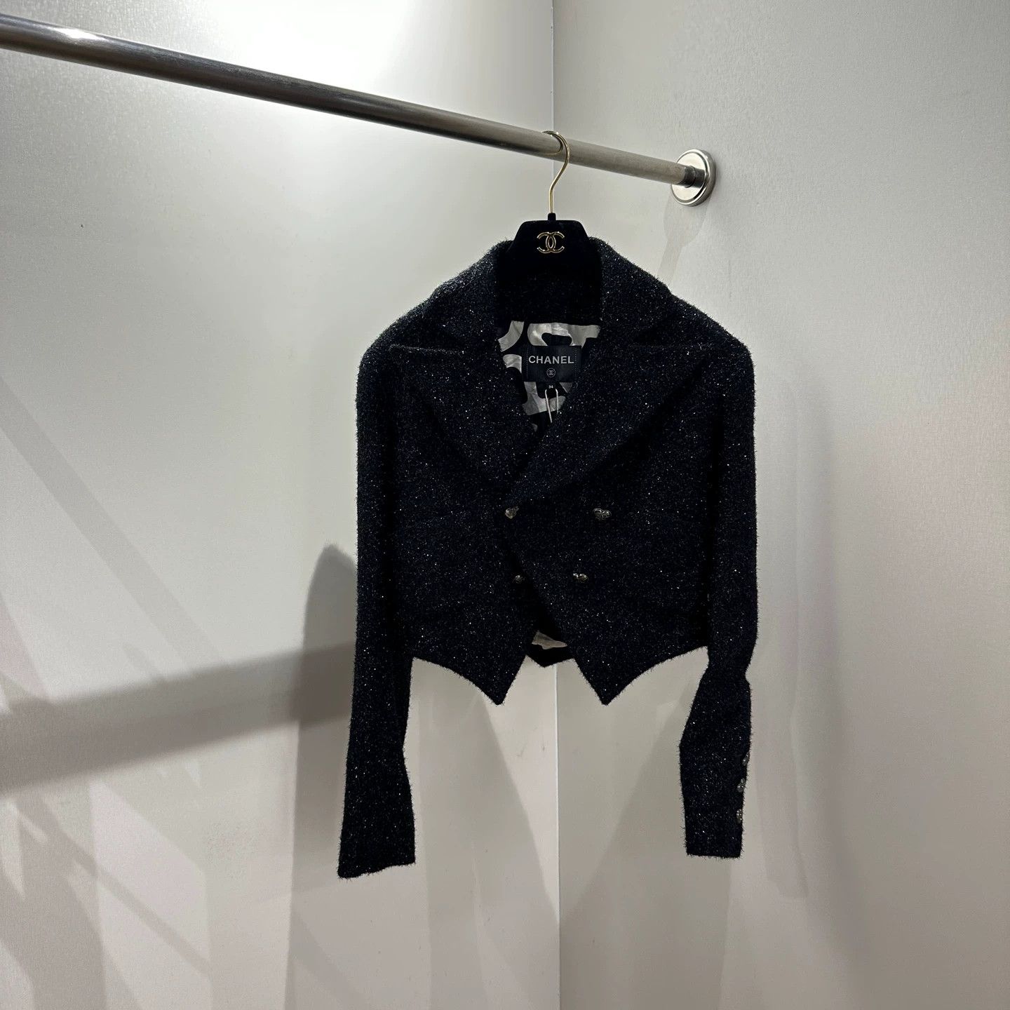Chanel Chanel Shimmer Heart Double-Breasted Cotton Jacket 34 Size XS / US 0-2 / IT 36-38 - 1 Thumbnail