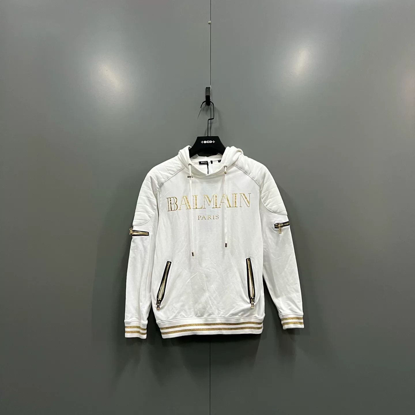 Balmain Balmain Multi-Zip Gold Logo Hoodie Size US XS / EU 42 / 0 - 1 Thumbnail