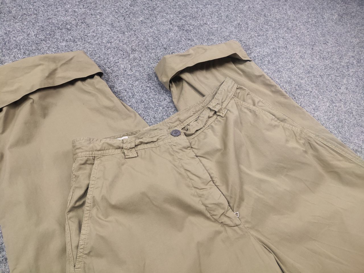 Dries Van Noten Dries Van Noten Design Wide Leg Beige Trouser Chino Pants Size 27" / US 4 / IT 40 - 15 Thumbnail