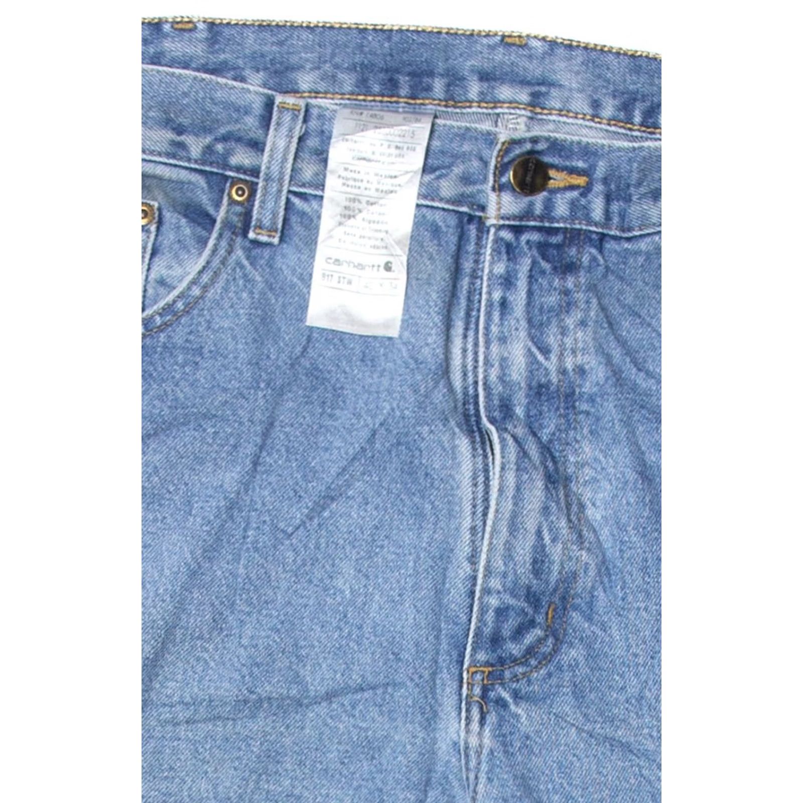 Carhartt VINTAGE Carhartt Light Blue Denim Jeans 1030 XX-Large Regular Light blue Cotton Mens Jeans 90s Size US 39 - 3 Thumbnail