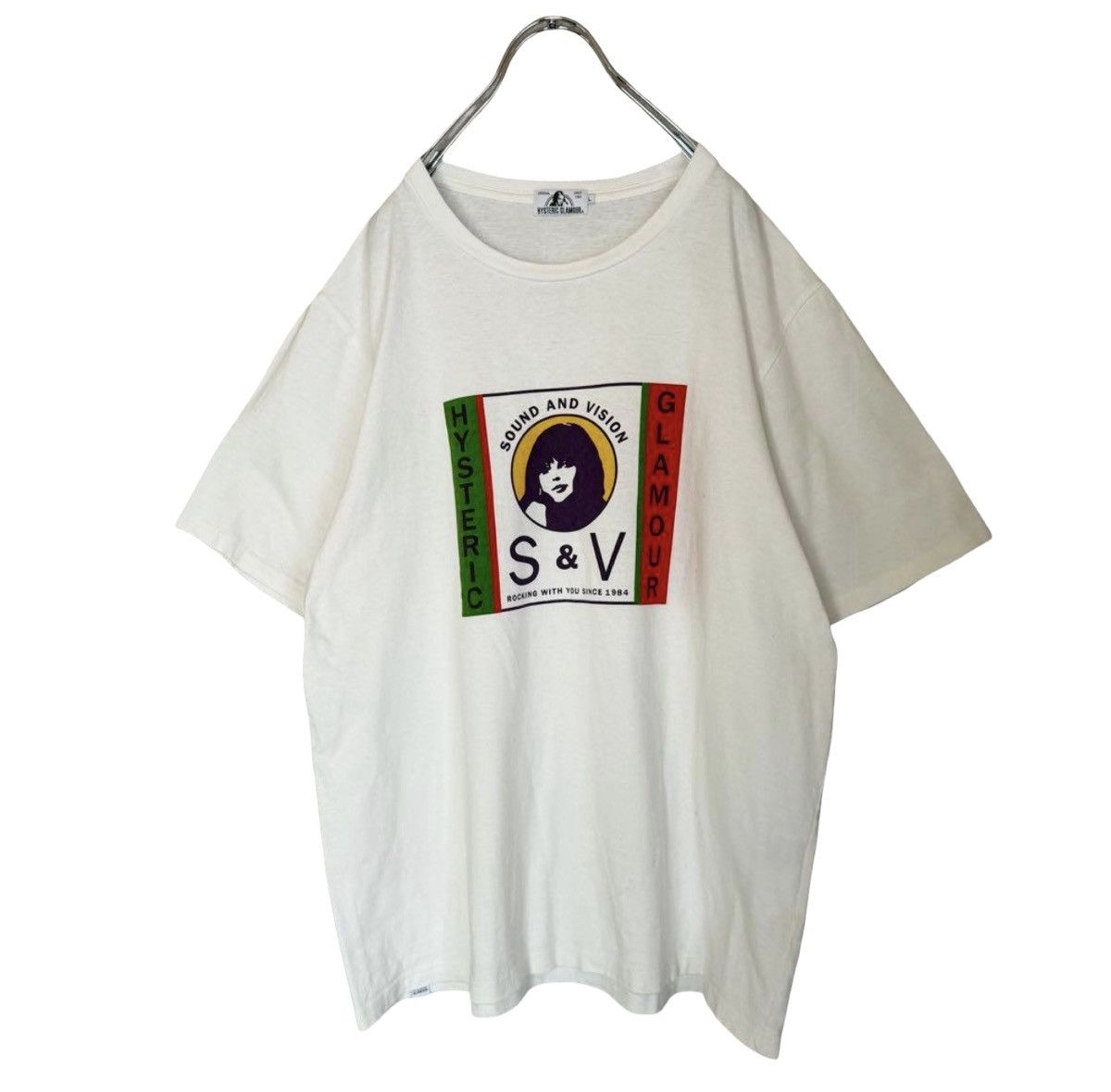 Hysteric Glamour HYSTERIC GLAMOUR "Sound and Vision" 🇮🇹Flag Hysteric Girl Tee Size US L / EU 52-54 / 3 - 1 Thumbnail