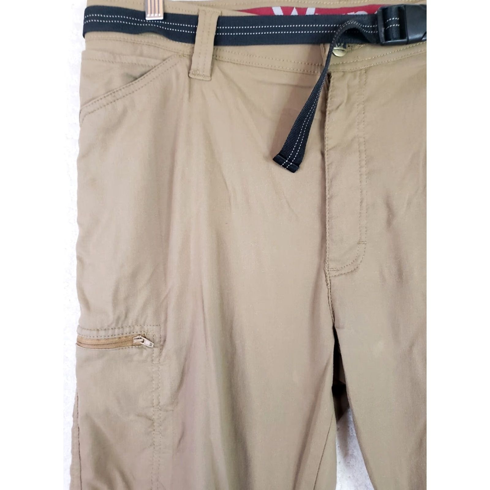 Wrangler Wrangler ATG Men's 36x32 Performance Pant Straight Fit Tan With Belt Size US 36 / EU 52 - 3 Thumbnail