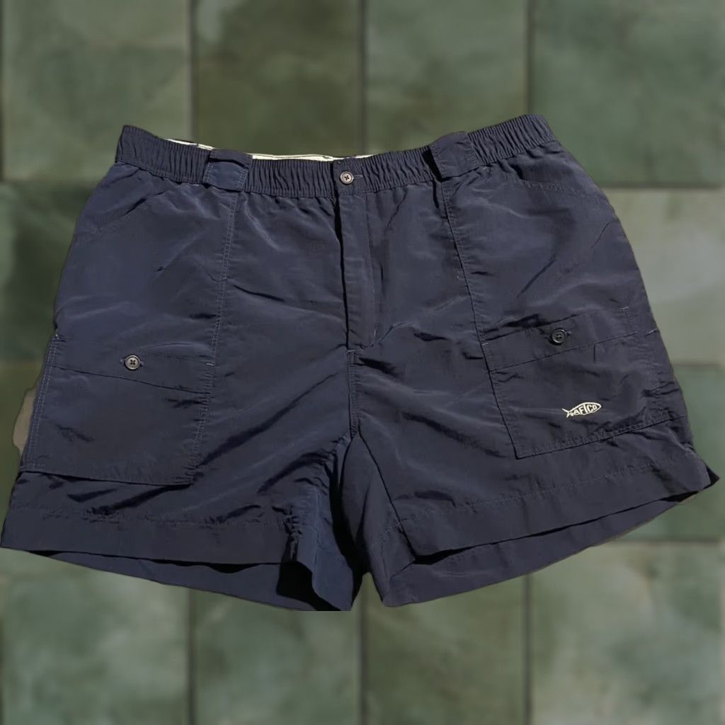 Vintage AFTCO Original Fishing Shorts Adult Size 39 Blue Inseam 6” Size US 39 - 1 Thumbnail