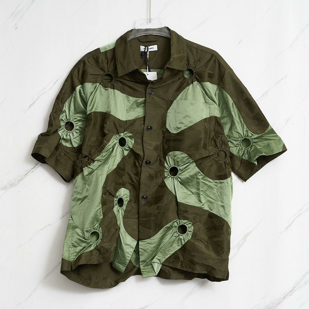 Other Pronounce Men's Spliced Short Sleeve Shirt Size US M / EU 48-50 / 2 - 1 Thumbnail